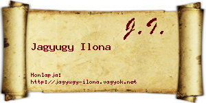 Jagyugy Ilona névjegykártya